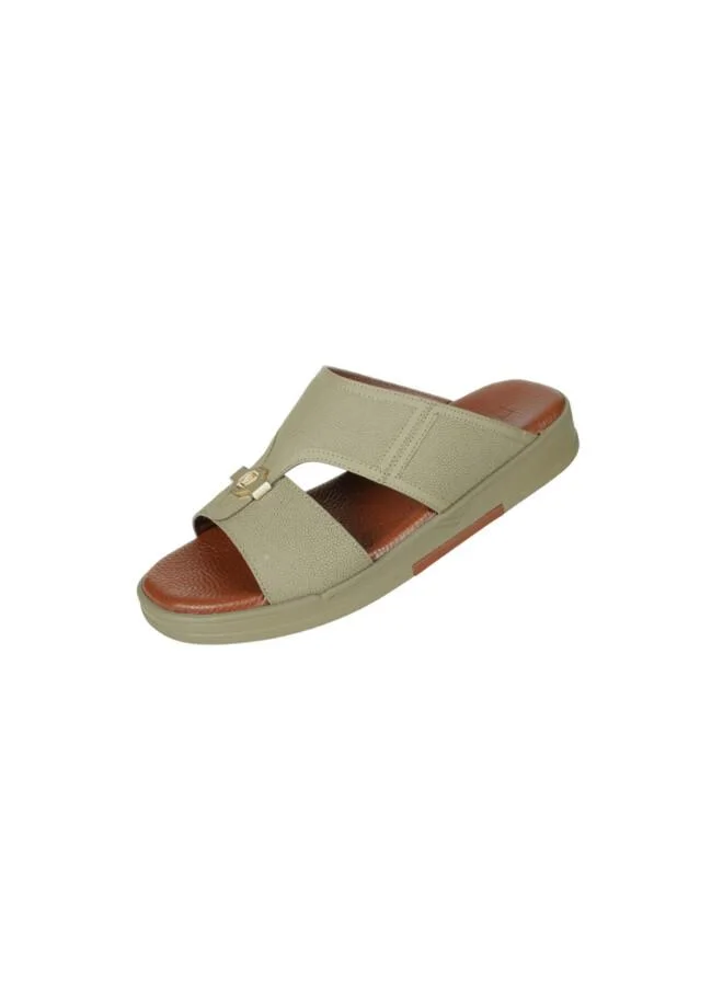 008-3831 Barjeel Uno Mens Arabic Sandals Leather Stone